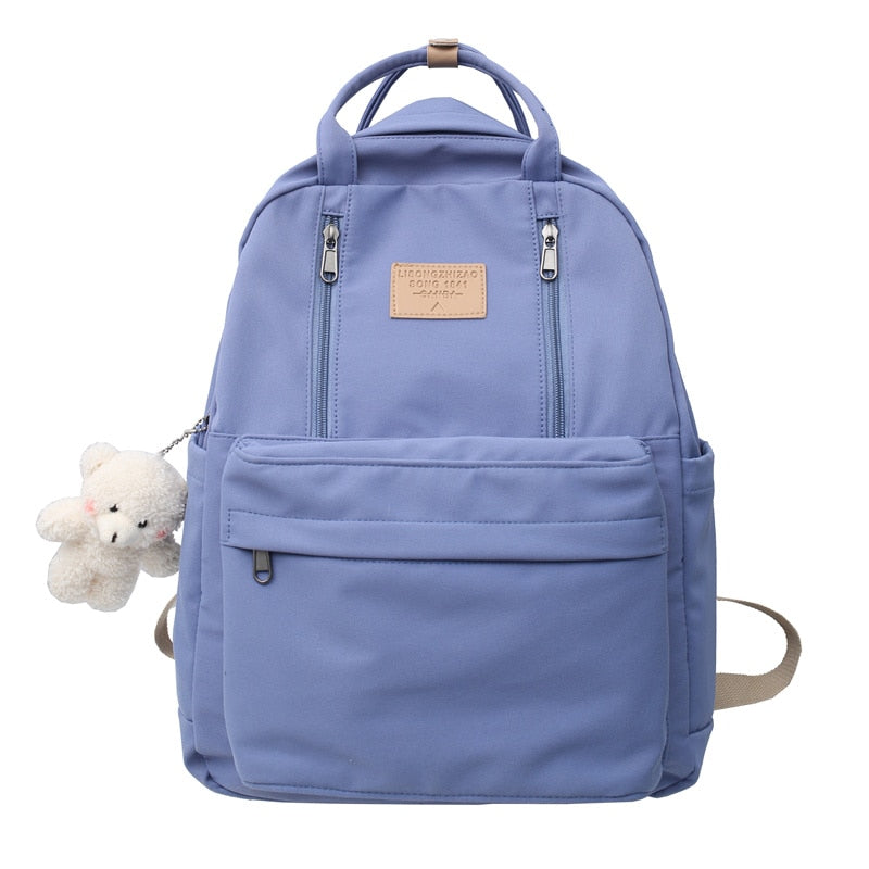 Women Backpack Nylon Waterproof Backpacks for Teenage Girls High School Preppy Female School Bag Backpack Travel