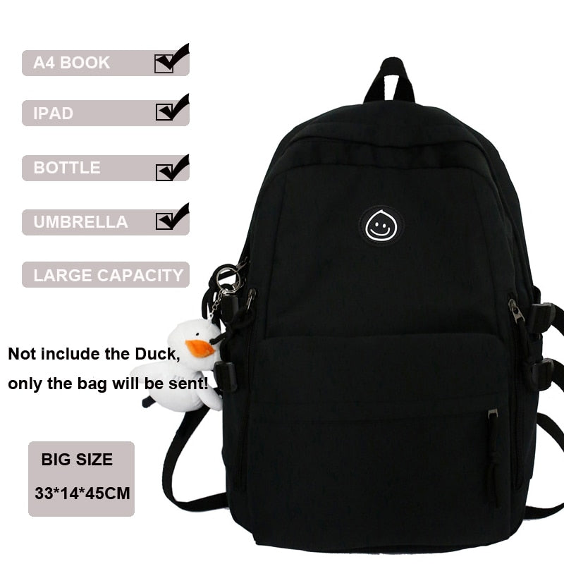 New Multi-Pocket Female Backpack Book School Bag for Teenage Girls Boys Student Women's Travel Rucksack Small Or Big Size