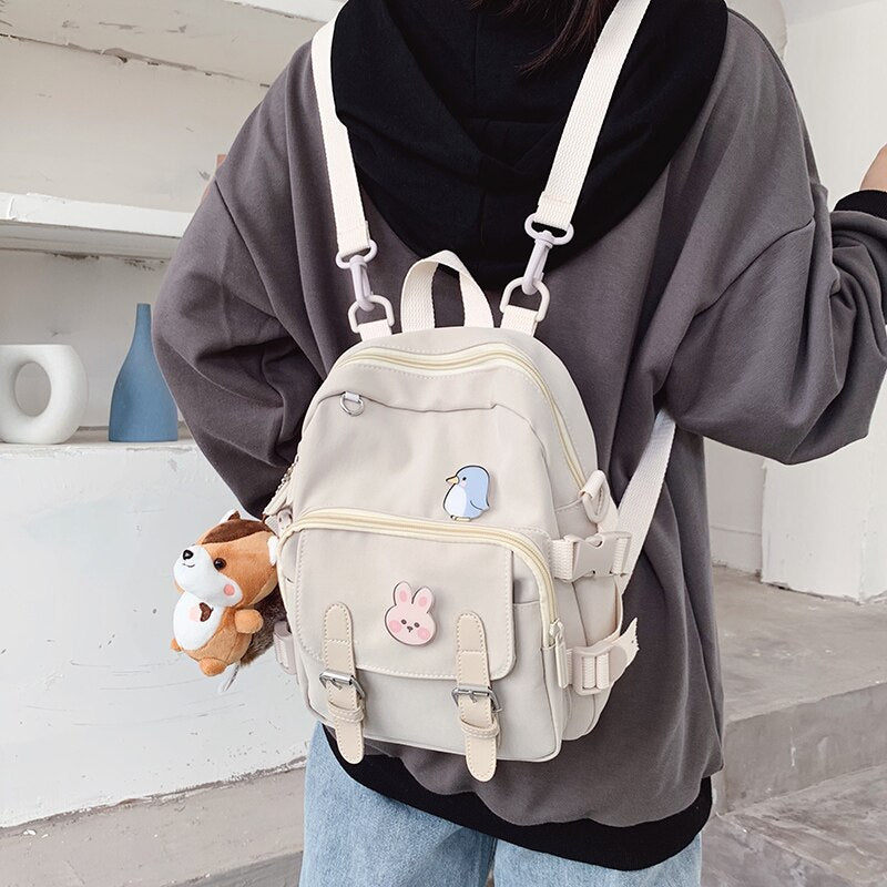 Mini Backpack Women Kawaii Shoulder Bag for Teenage Girls Multi-Function Small Bagpack Ladies Fashion Travle School Backpacks