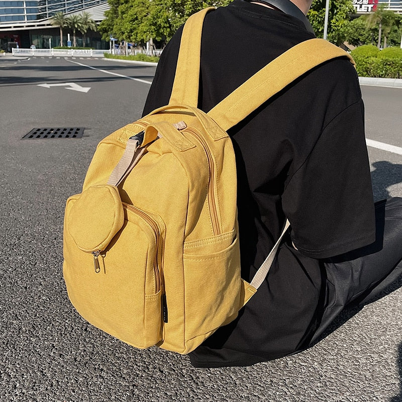 New Green Leisure Backpack Teen College Student Girl Bookl Bag Boy Travel Rucksack Fashion Women's School Bag Female Mochila