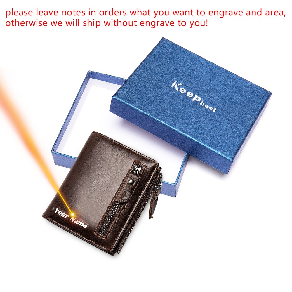 MVA Men Wallets Genuine Leather Wallets for Credit Card Holder Zip Small Wallet Man Leather Wallet Short Slim Coin Purse Men 604
