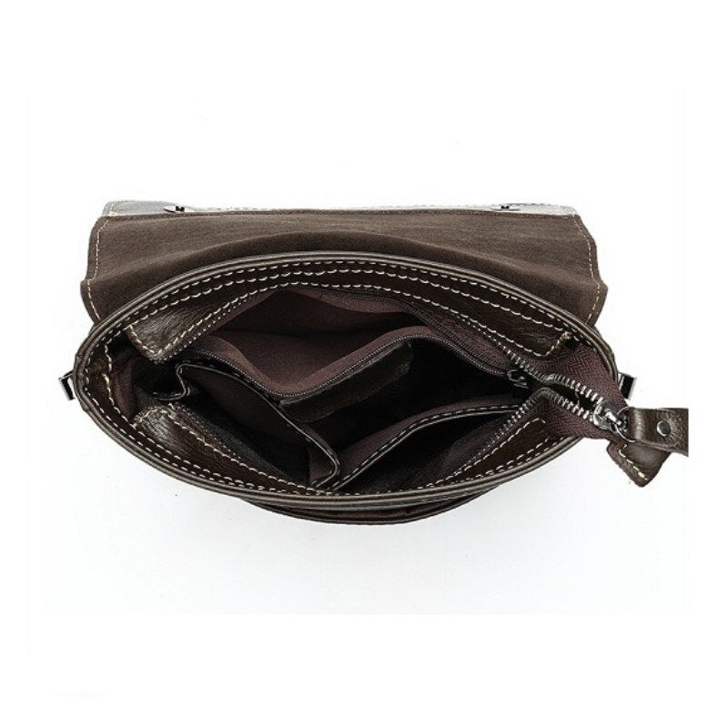 Men's Shoulder Bag For Men Oil Leather Small Messenger Bag Men's Genuine Leather Crossbody/males Bags For Men Handbag