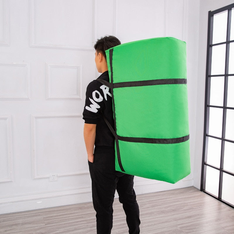 New Foldable Oxford Cloth Hand Luggage Bag For Men High Capacity Portable Travel Clothes Storage Bags Zipper Unisex Moving Bag