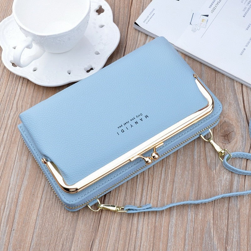 Luxury Women's Handbags Pu Leather Bag For Woman Female Clutch Phone Bags Women Business Card Holder Wallet Shoulder Bag