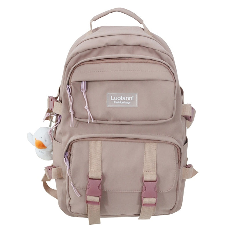 JOYPESSIE Fashion Men Backpack Waterproof Nylon Rucksack for Teenager Schoolbag Kawaii Women Bag Lovers Travel Shoulder Mochila