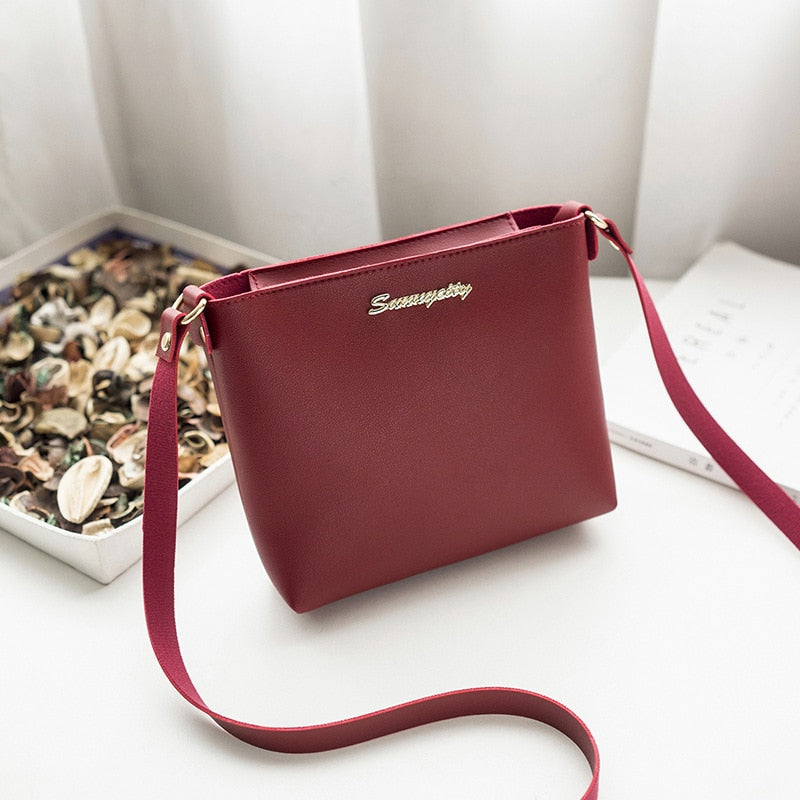 Fashion Casual Phone Coin Shoulder Bag Small Women PU Leather Messenger Bags Solid Clutch Zipper Crossbody Mini Bag