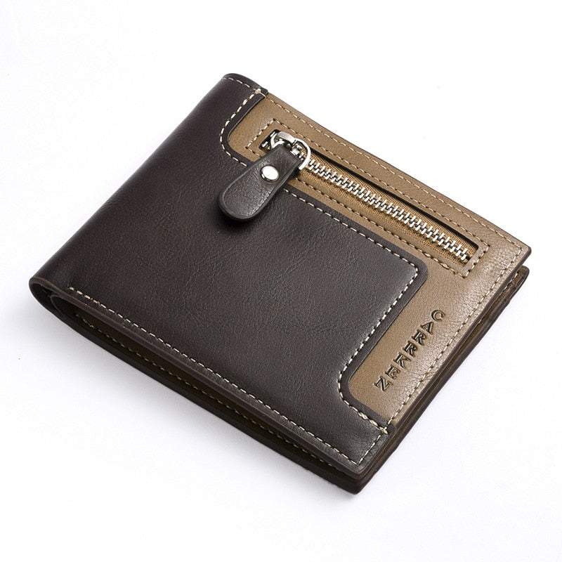 Fashion Brand Wallet Men Leather Men Wallets Purse Short Male Clutch Leather Wallet Mens Money Bag Quality Guarantee