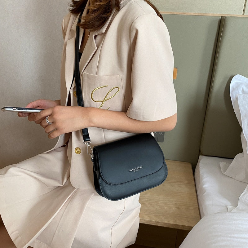 Simple Trend Crossbody Bags for Women Solid Wild Flap Shoulder Bag Lady Designer Small Women's Handbags and Purses New Fashion