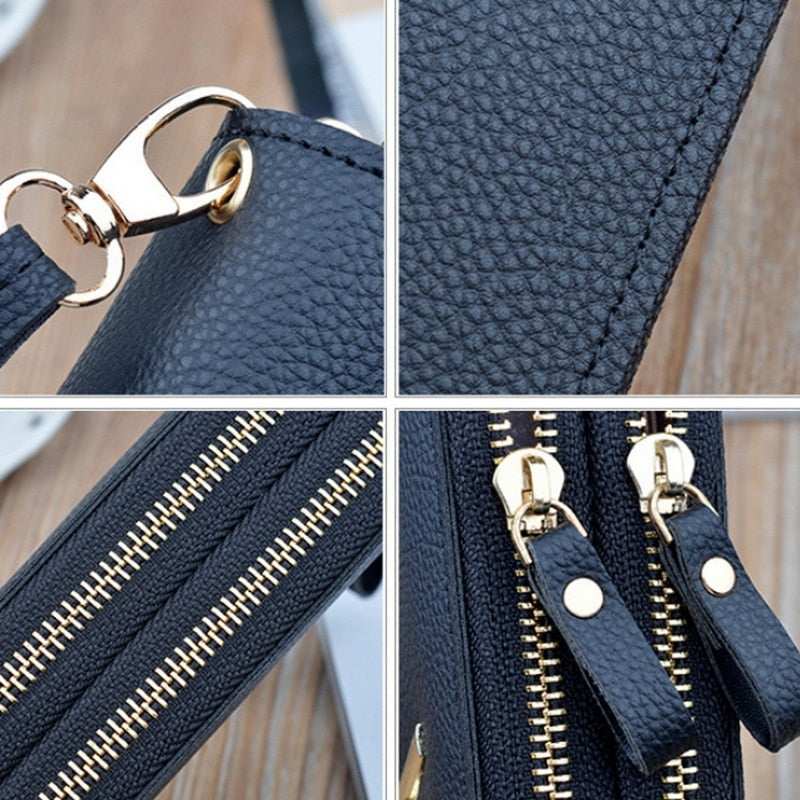 Long Women's Wallet Female Purses Tassel Coin Purse Card Holder Wallets Female Pu Leather Clutch Money Bag Female Wallet