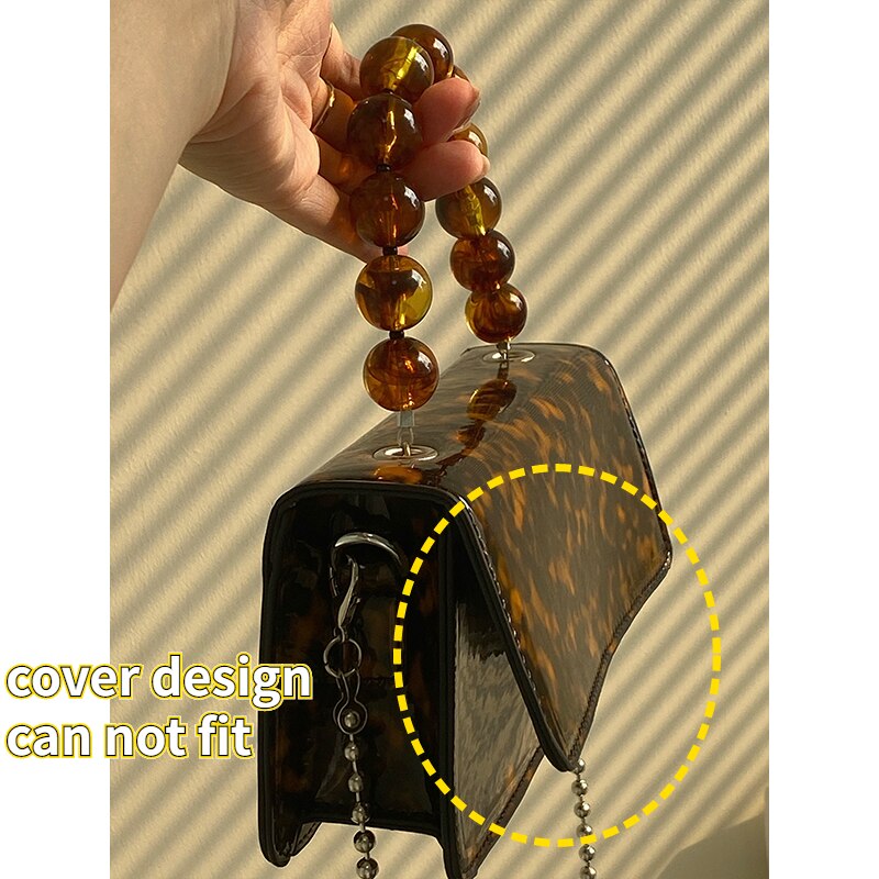 Women's Clutch Purse Female Vintage Beaded Chain Shoulder Crossbody Bags Fashion Ladies Small Square Handbags Tote Bag Bolsos