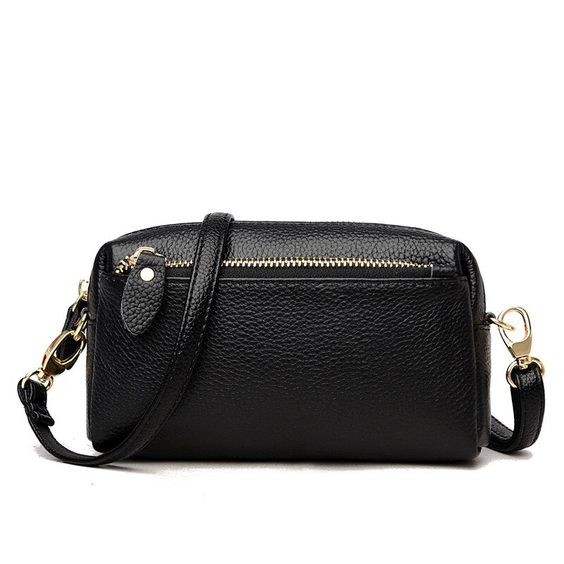 Genuine Leather Real Fashion Women Bag High Quality Shoulder Bag Small Women's Cross Body Messenger Bag Crossbody Purse