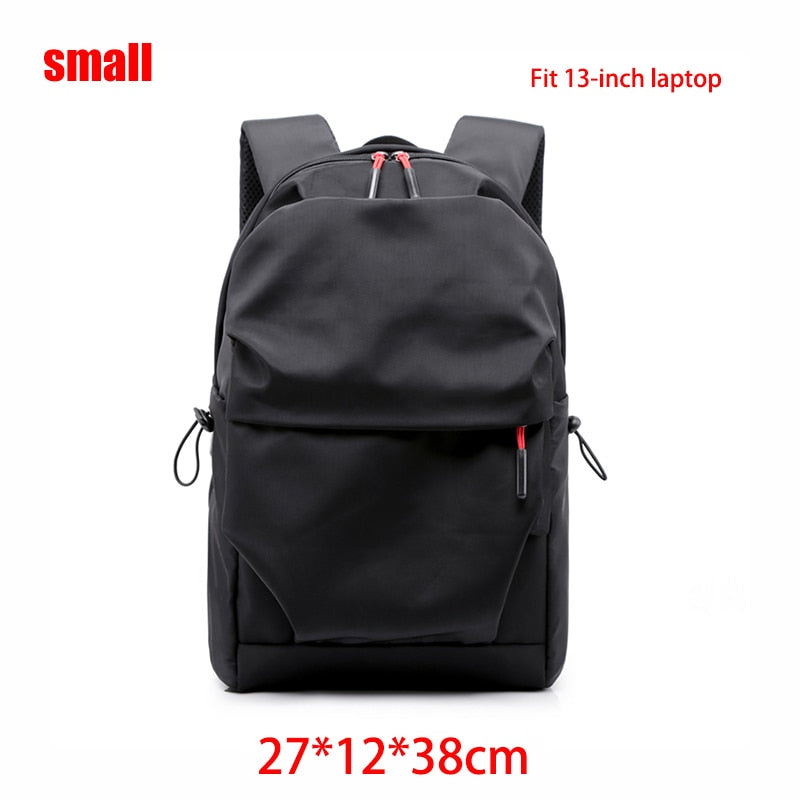 Multifunction Waterproof Backpack Men Luxury Student School Bags Notebook Backpacks Casual Pleated 15.6 Inch Laptop Bag For Men