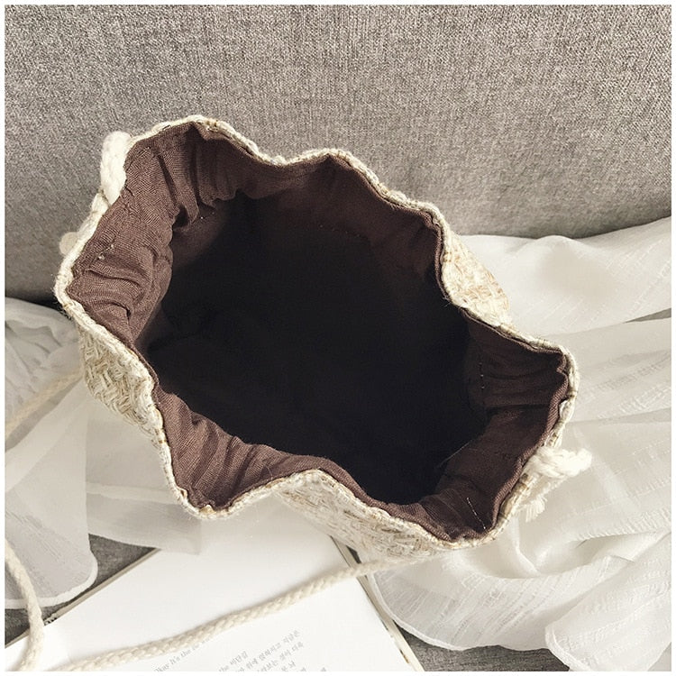 Luxury Handbags Women Bags Designer Mori Small Bag Chinese Style Messenger Shoulder Bag Costume Cloth Purse Tassel Bucket Bag