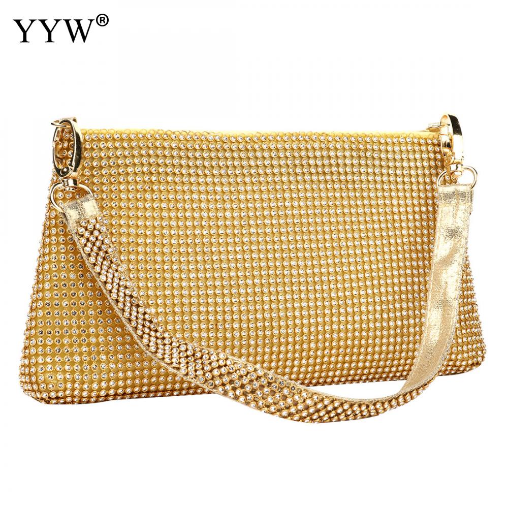 New Rhinestone Underarm Bag Fashionable Versatile Compact And Portable European Style For Woman Daily Wear Or Matching