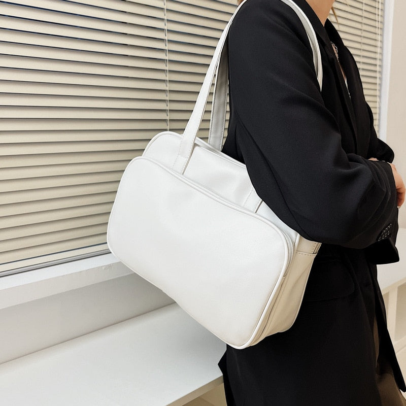 Women's Bag Large Capacity Business PU Leather Shoulder Fashion Simple Travel Ladies Designer Handbags Female Bags For Women