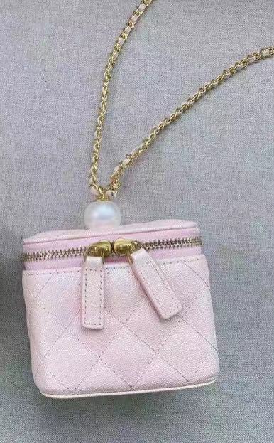 Luxury Designer Real Leather Handbags Chain Shoulder Bags Brand Crossbody Beading Bags Mini Box Bag Purses and Handbags