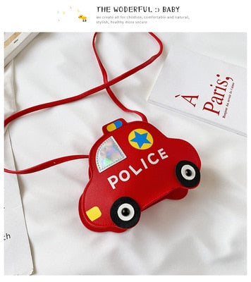 Lovely Children's PU Leather Red Messenger Bag Cute Girls Cartoon Shoulder Bags Princess Accessories Mini Coin Purse Handbags