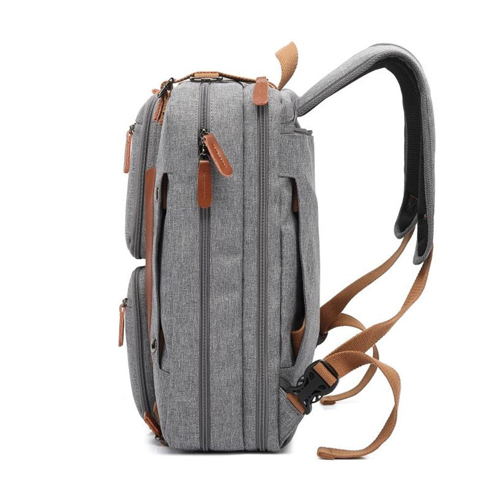 COOLBELL Convertible Backpack Messenger Shoulder Backpack 15.6/17.3 Inch Laptop Case Handbag Business Travel Rucksack Backpack