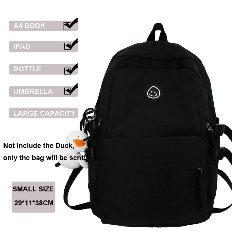 New Multi-Pocket Female Backpack Book School Bag for Teenage Girls Boys Student Women's Travel Rucksack Small Or Big Size