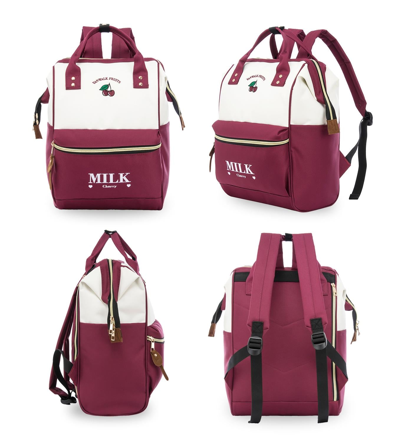ZOMAKE Casual Hiking Camping Backpack Cute Travel Backpack for Women Girls With Wide Opening