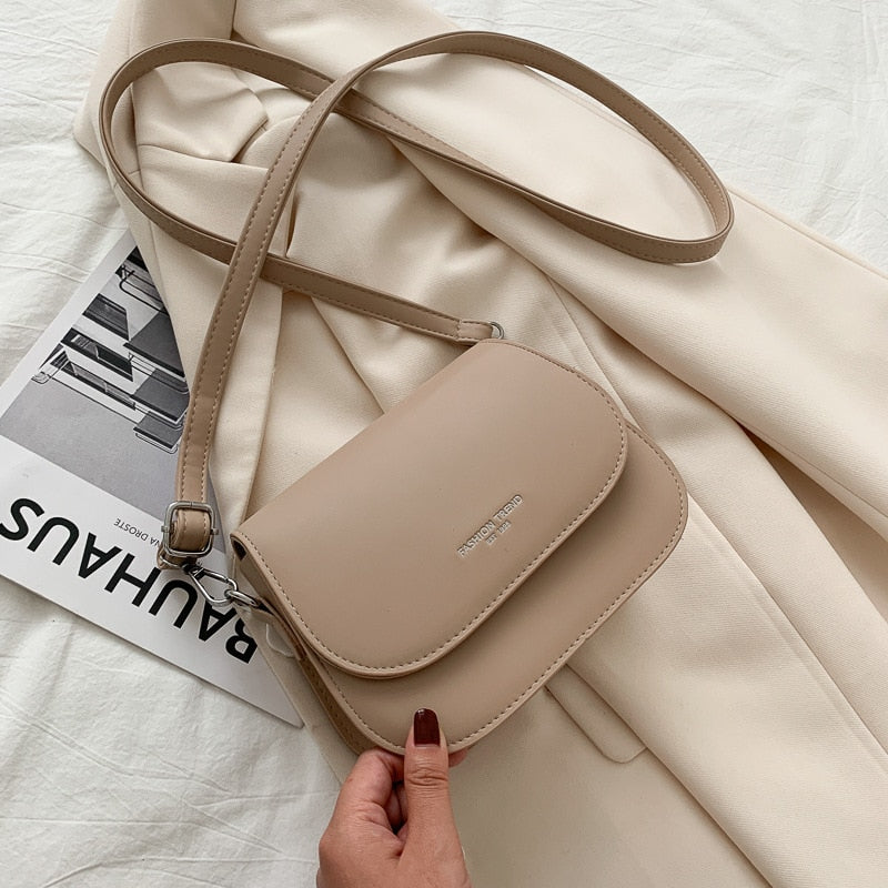 Simple Trend Crossbody Bags for Women Solid Wild Flap Shoulder Bag Lady Designer Small Women's Handbags and Purses New Fashion