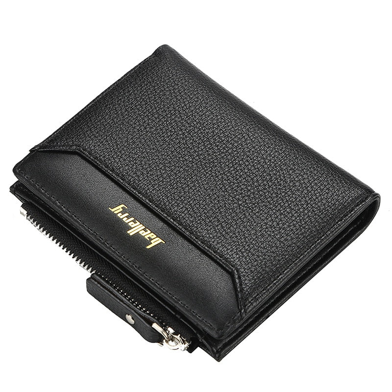 Fashion Men Wallets Small Wallet Men Money Purse Coin Bag Zipper Short Male Wallet Card Holder Slim Purse Pocket Wallet Clutch