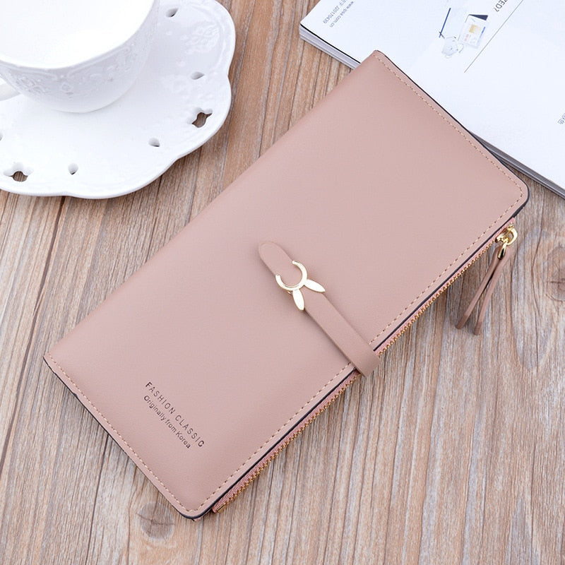New Trends Wallets Women Luxury Brand Design Long Wallet Zipper Purses Female Short Coin Purse Credit Card Holder