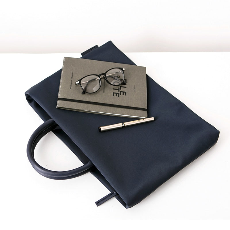 Laptop Bag 13 14 15 15.6 inch Handbag Women Notebook Bag For Macbook Pro Air 13 Case Xiaomi Asus PU Handle Luxury Computer Bag