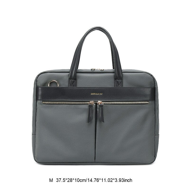 OYIXINGER Women's Briefcase Business Tote Messenger Bags For Female A4 Document Storage 13 14 15 Inch Laptop Bag For Macbook Hp
