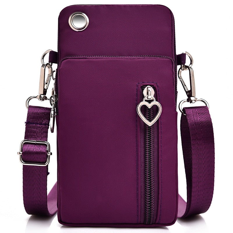 Woman Messenger Bag Mini Shoulder Bag Diagonal Multi-Function Mobile Phone Bag Outdoor Earphone Pouch Sports Bag