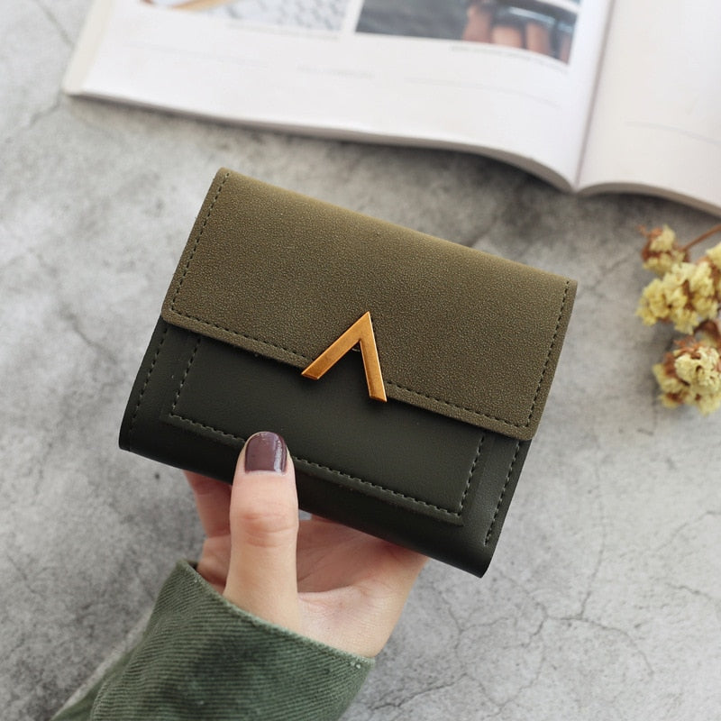 New Women's Wallet Short Women Coin Purse Wallets Card Holder Ladies Small Wallet Female Hasp Mini Clutch Girl Money Bag