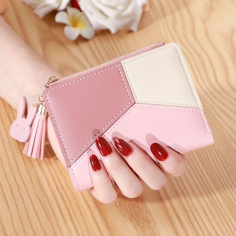 Long Women's Wallet Female Purses Tassel Coin Purse Card Holder Wallets Female Pu Leather Clutch Money Bag Pu Leather Wallet