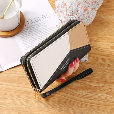 Long Women's Wallet Female Purses Tassel Coin Purse Card Holder Wallets Female Pu Leather Clutch Money Bag Female Wallet