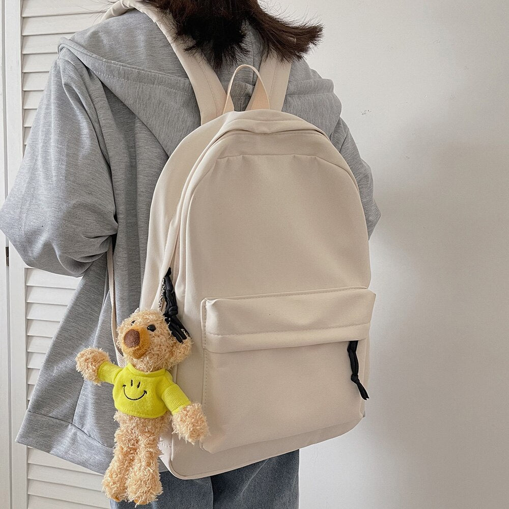 Trendy Women Laptop Purple College Bag Lady Kawaii Nylon Book Backpack Fashion Cute Girl Travel Bag Cool Female School Backpacks