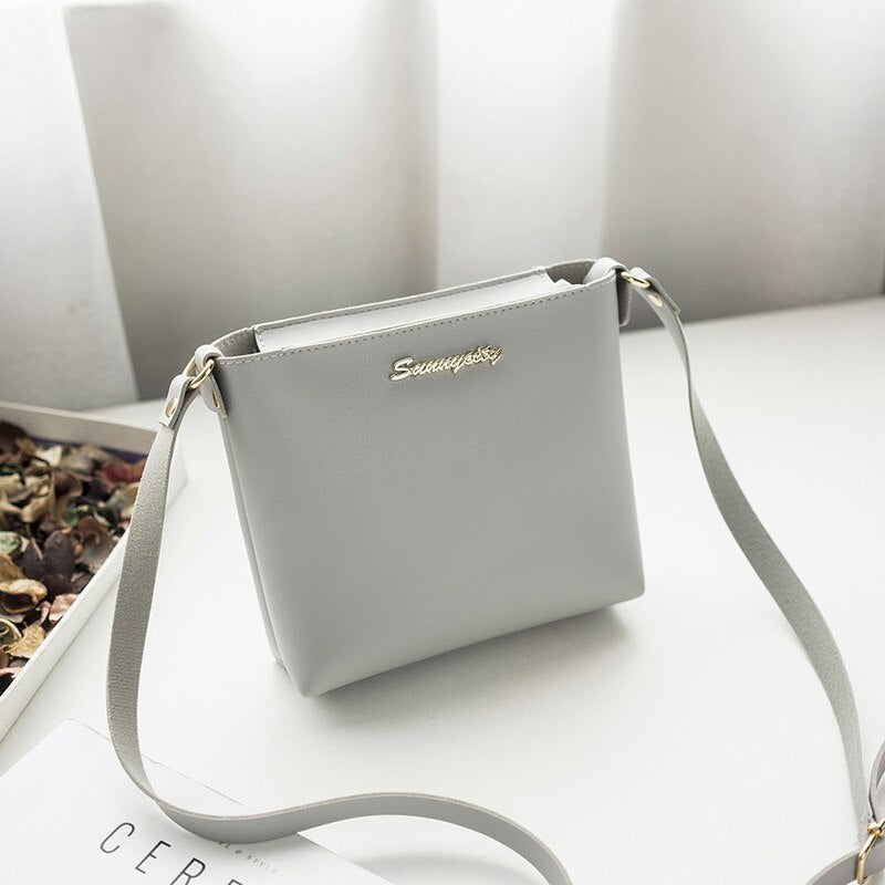 Fashion Casual Phone Coin Shoulder Bag Small Women PU Leather Messenger Bags Solid Clutch Zipper Crossbody Mini Bag