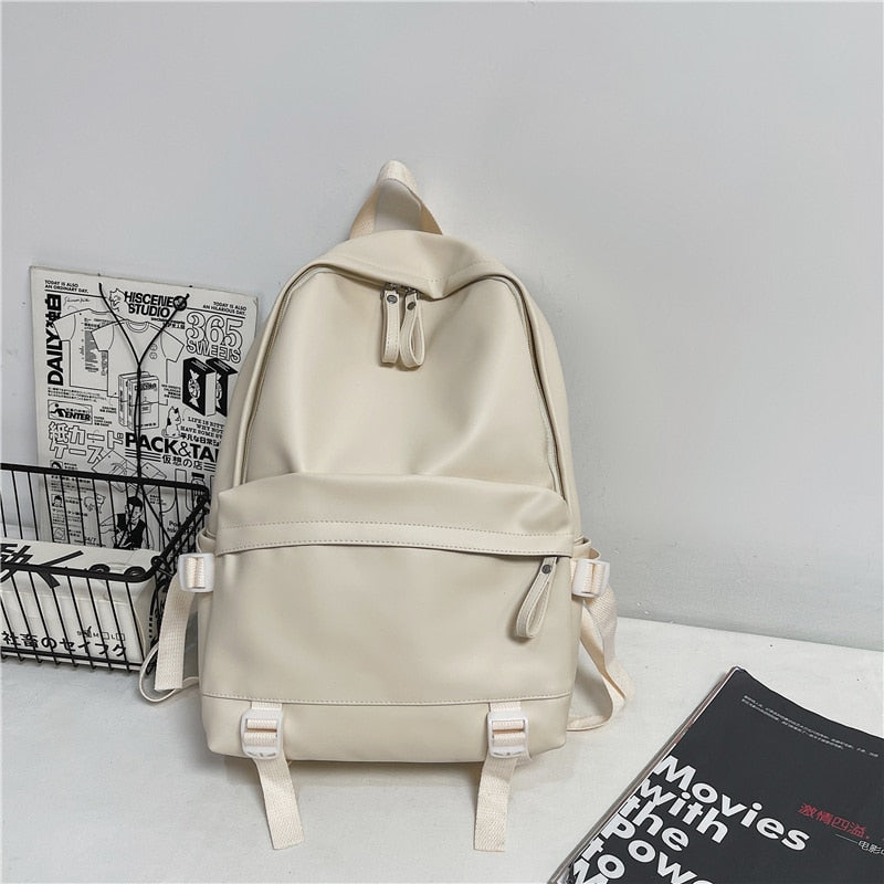 Large Backpack Women Leather Rucksack Women's Knapsack Travel Backpacks Shoulder School Bags for Teenage Girls Mochila Back Pack