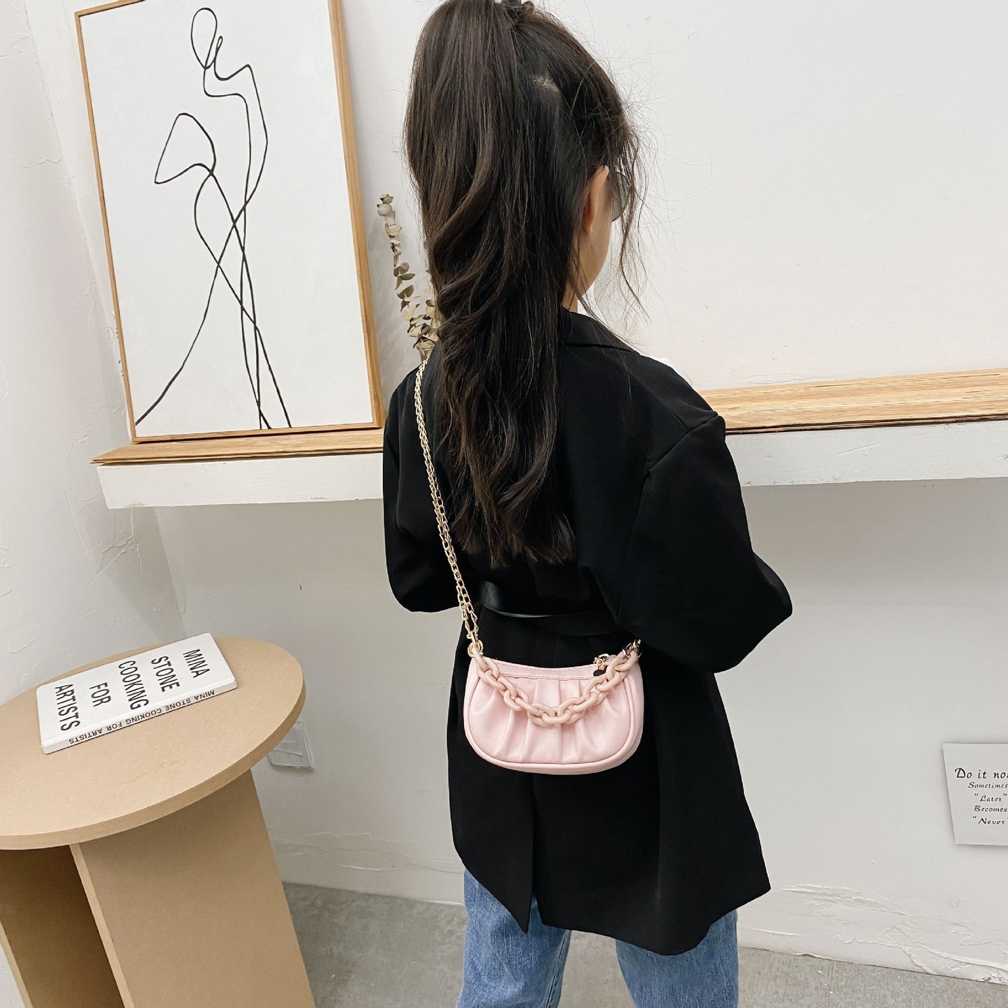 Children's Mini Clutch Bag Cute Crossbody Bags for Women Kids Small Coin Wallet Pouch Baby Girls Party Hand Bag Purse