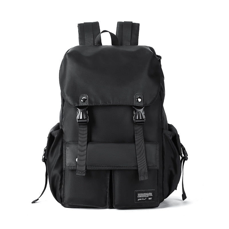 Men's Fashion Backpack Large-capacity Outdoor Travel Waterproof Zipper Sports Backpack College Student Laptop School Bag