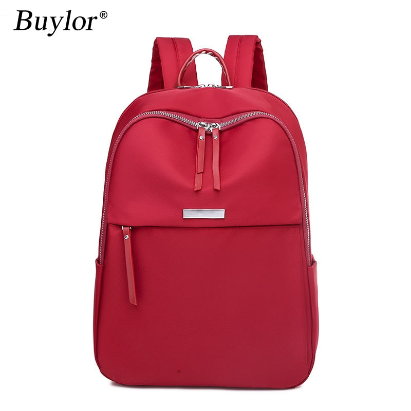 Buylor Oxford Women Backpack Fashion Simple Computer Bag Girls Shoulder School Bag Female Large Capacity Travel Backpack