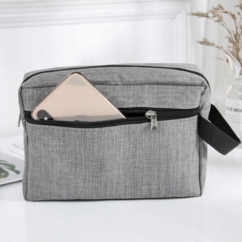 Travel Waterproof Oxford Cloth Toiletry Wash Storage Hand Bag Women Men Large Shaving Case Portable Shower Makeup Bag Handbag