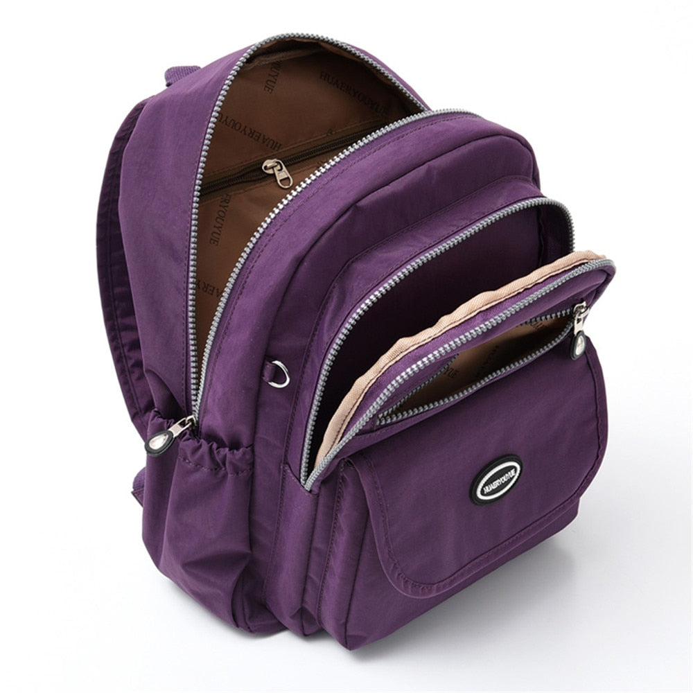Fashion Women Backpack Waterproof School Backpacks for Teenagers Girls Nylon Cloth Shoulder Bag Ladies Travel Bookbag Mochilas