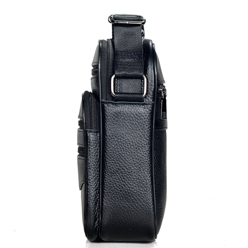 Men Genuine Leather Handbags Male High Quality Cowhide Leather Messenger Bags Men's Ipad Business Bag Middle Size Briefcase Tote