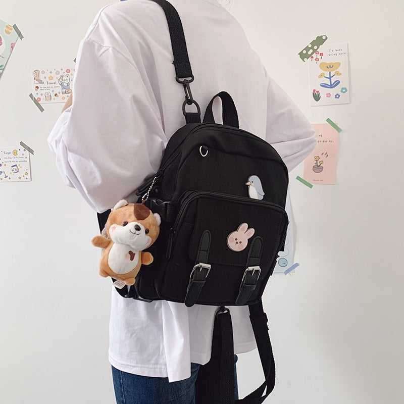 Mini Backpack Women Kawaii Shoulder Bag for Teenage Girls Multi-Function Small Bagpack Ladies Fashion Travle School Backpacks
