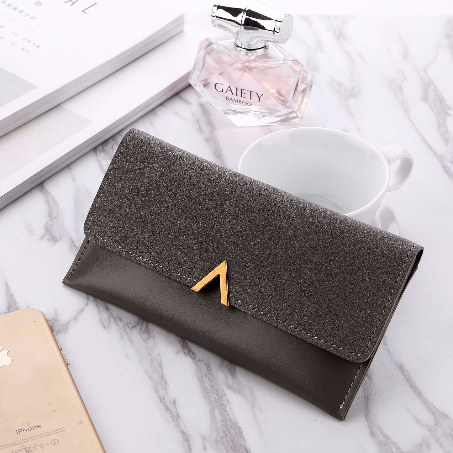 New Trends Wallets Women Luxury Brand Design Long Wallet Zipper Purses Female Short Coin Purse Credit Card Holder