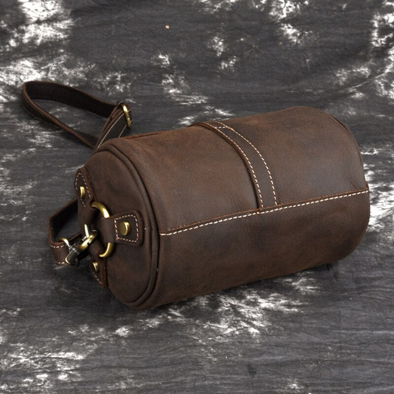 Newsbirds Women Genuine Leather Shoulder Bag Round Shape Soft Crossbody Bag For Phone Wallets Personality messenger bag lady