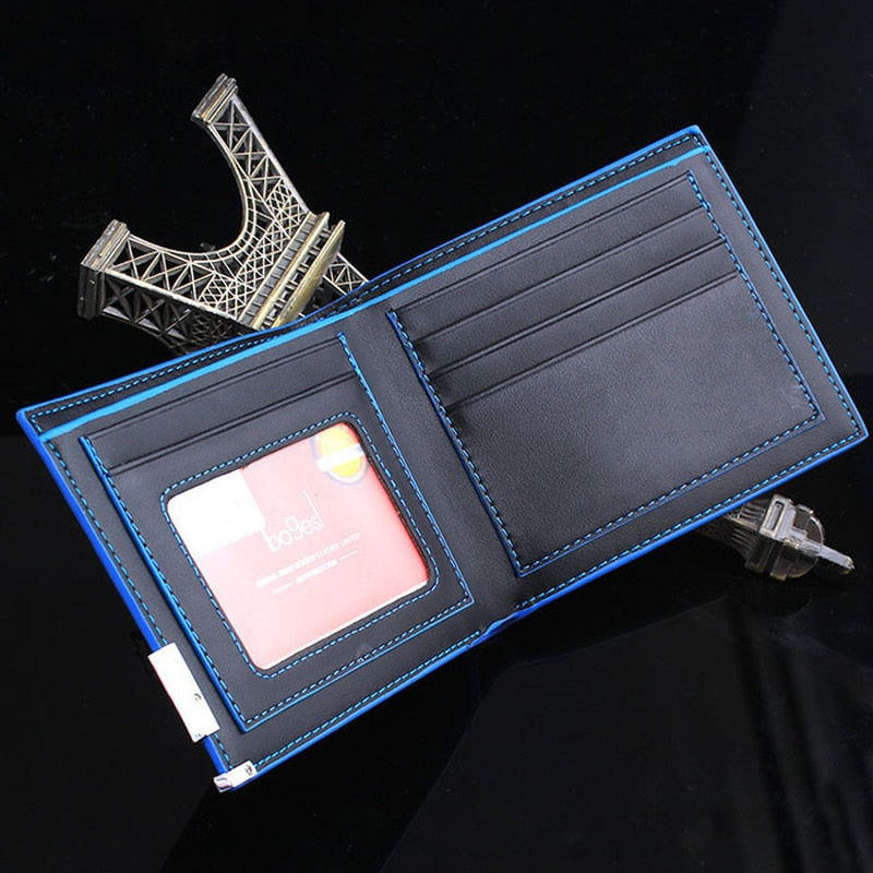 Men Wallet with Coin Bag Men Stylish Bifold Business Leather Wallet Card Holder Coin Wallet Simple Design Men's Purse New