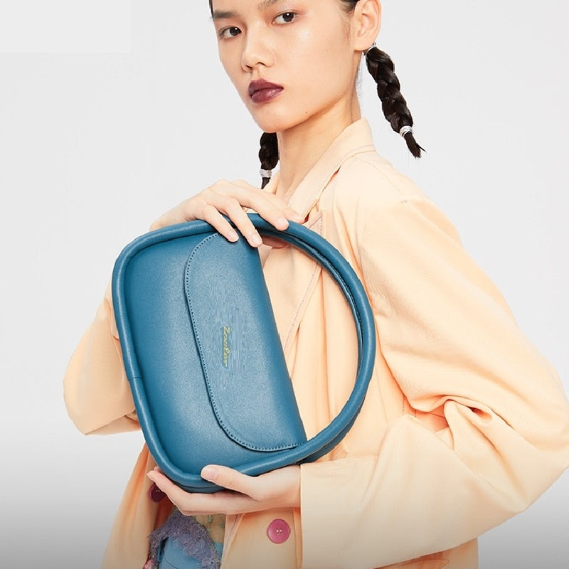 ZOOLER Original Fashion Genuine Leather Shoulder Bags Handbags Ladies light Colorful Tote Bag Roomy Commuting Hand Bags #qs333