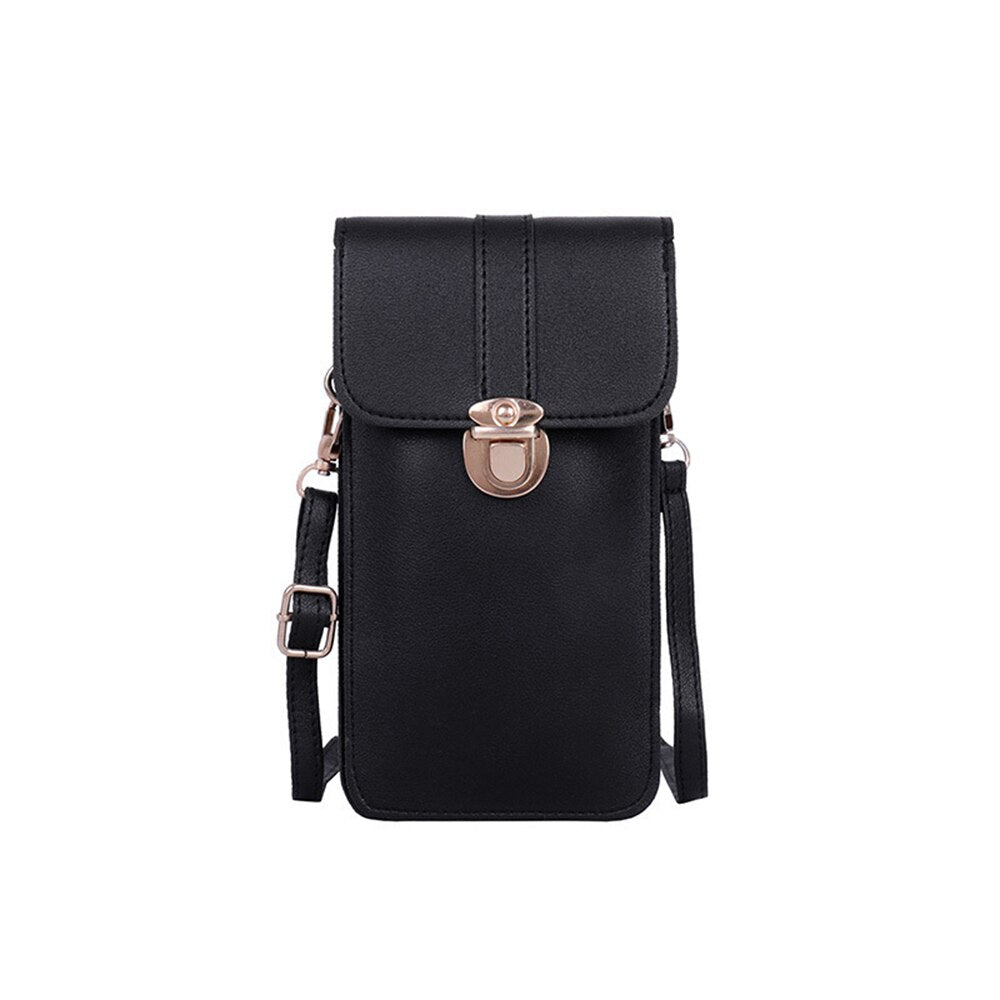 Touch Screen Cell Phone Purse Smartphone Wallet Leather Shoulder Strap Handbag Women Bag For Iphone Wallet Shoulder Bags