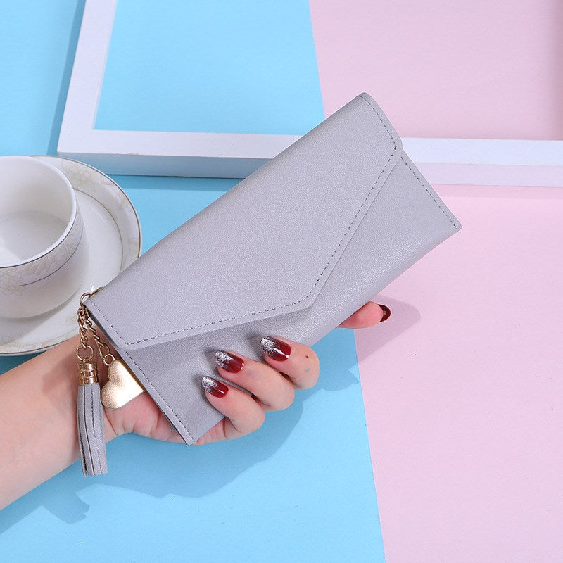 Long Tassel Wallet Women Purses Fashion Coin Purse Card Holder Wallets Female High Quality Clutch Money Bag PU Leather Wallet