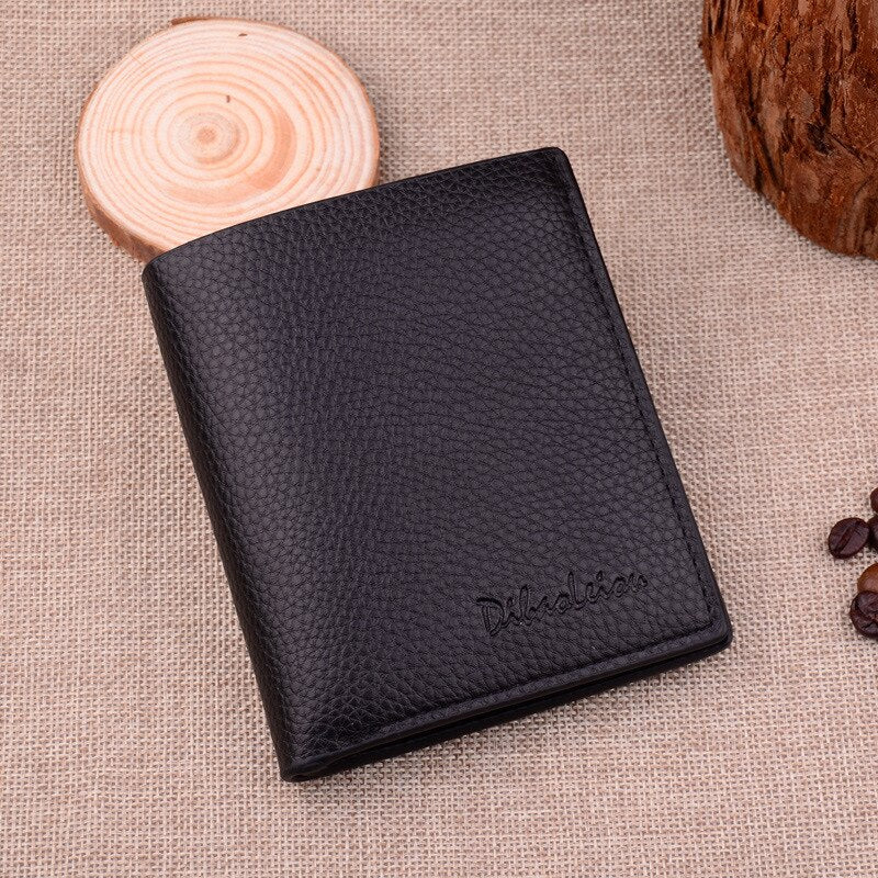 Men Business Leather Billfold Wallet Brand Luxury Short Slim Male Purses Money Credit Card Thin Hombre Billetera Portafoglio